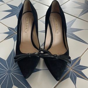 Prada pointy toe low heels